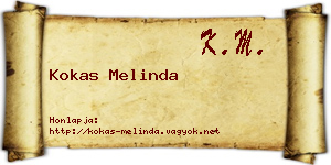 Kokas Melinda névjegykártya