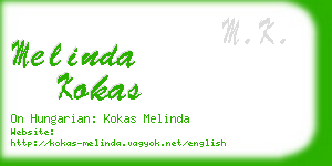 melinda kokas business card